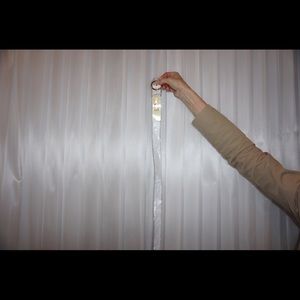 Sleek plain white belt